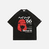 Street 66 Far-East Letter Print T-Shirt