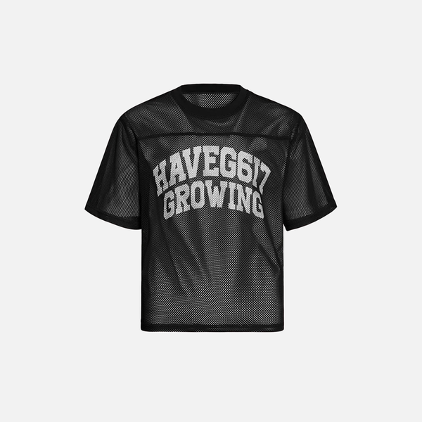 Translucent Mesh Patterned Everyday Training T-Shirt alternatif görünüm