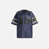 Mesh Sewn-Detail Mosaic Jersey Polyester T-Shirt