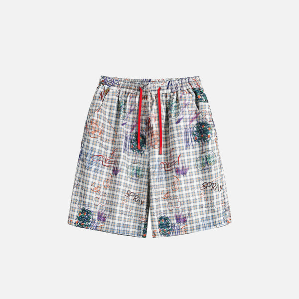 Tagged Plaid Punk Shorts
