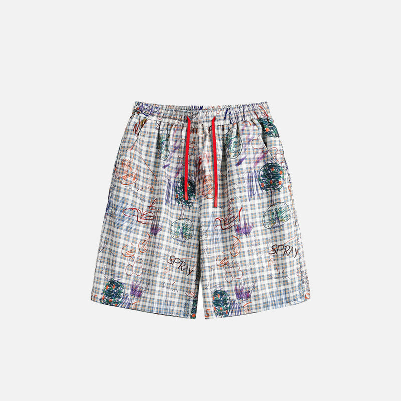 Tagged Plaid Punk Shorts