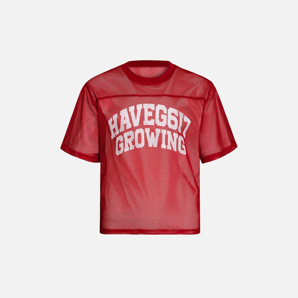 Translucent Mesh Patterned Everyday Training T-Shirt
