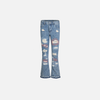 Blue Faded Bell Denim