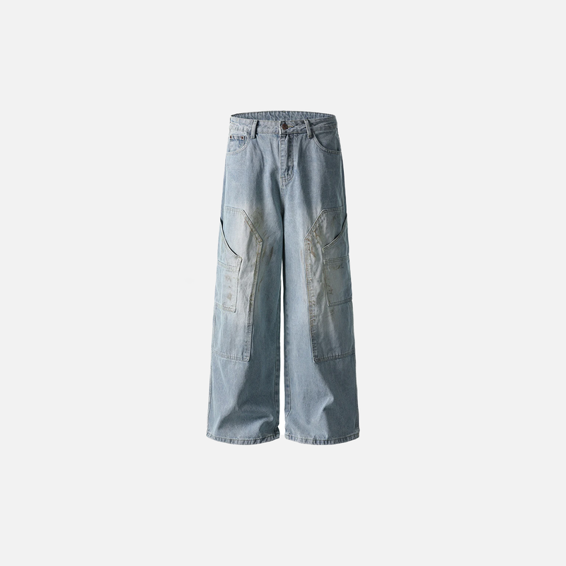 Heritage Relaxed Side Pocket Wide Denim
