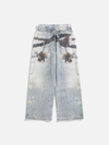 Chic Western Style Hot Girl Digital Denim