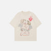 Halo-Print Print Easy-Fit Short T-Shirt