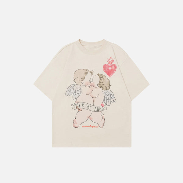 Halo-Print Print Easy-Fit Short T-Shirt