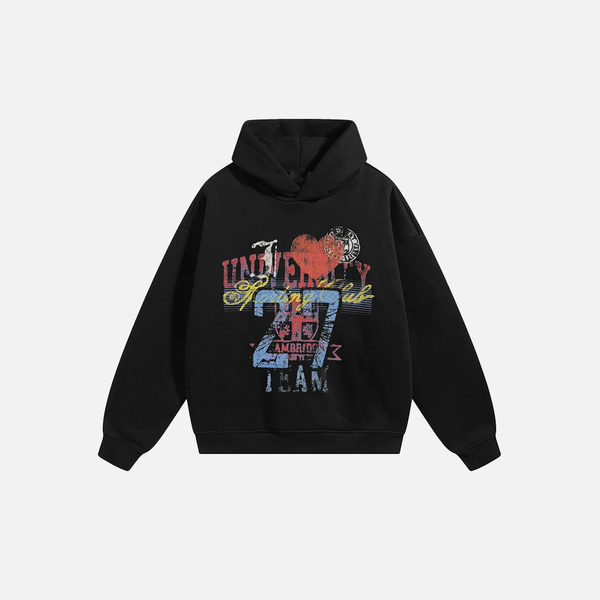 Chic Side-Pocket Graffiti Sweatshirt