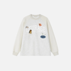 Ventilated Revival Four-Paw Print Raglan Long Sleeve T-Shirt