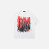 Versatile Block-Style Designed Drop-Shoulder Cotton T-Shirt