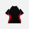 Hipster Drop-Shoulder Spliced T-Shirt