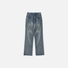 Flame Stitchwork Denim