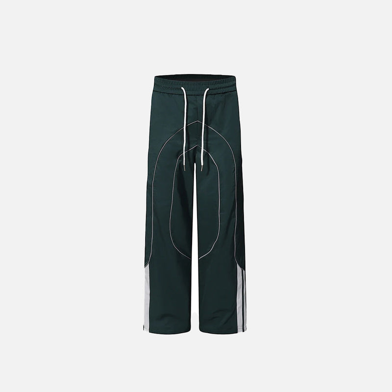 Bol Kesim Çizgili Jogger, önden görünüm — Navra Wear