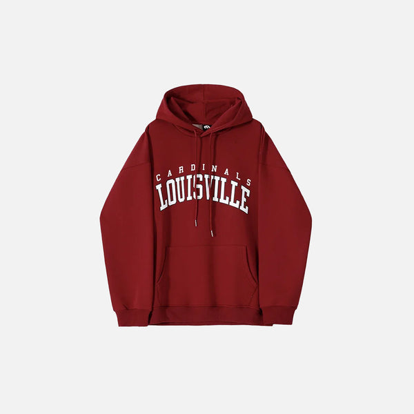 Crimson Heritage Letter Print Sweatshirt