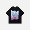 Versatile Block-Style Designed Drop-Shoulder Cotton T-Shirt