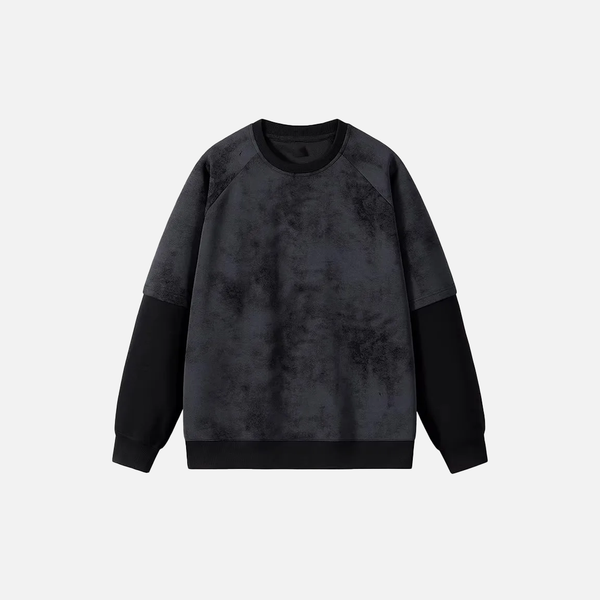 Layered Look Y2K Crewneck alternatif görünüm