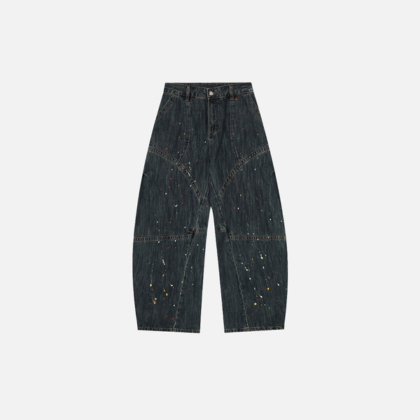 2000s Metro Bold Paint Splatter Denim
