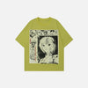 Relaxed-Cut Nostalgia Manga-Art T-Shirt