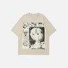 Relaxed-Cut Nostalgia Manga-Art T-Shirt