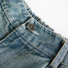 Brushstroke Denim Shorts