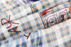 Bol Kesim Ekose Şort, önden görünüm — Navra Wear
