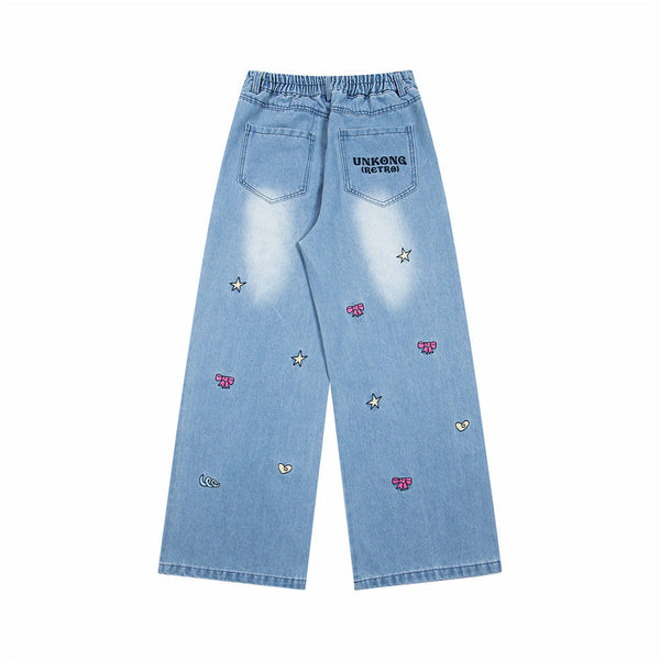 Toon Stitch Loose Trousers alternatif görünüm