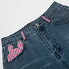 Stitched Rabbit Relaxed Denim