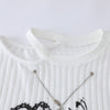 Flutter-Print Print Laid-Back Round Neck T-Shirt
