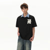 Current Heat-Wave Sport-Collar Personalized Mens T-Shirt