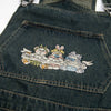 Cartoon Stitch Denim Overalls