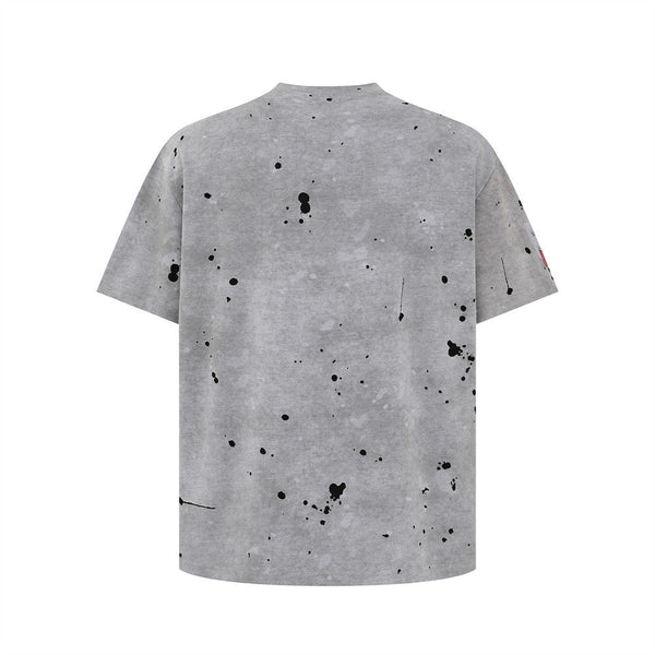 Washed-Out Heartland Style Patterned Short-Sleeve T-Shirt alternatif görünüm