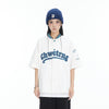 Baseball Stitch Embroidered Collar Top
