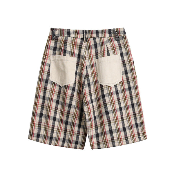 Offset Pleat Wide Shorts alternatif görünüm