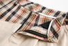 Offset Pleat Wide Shorts