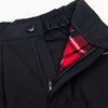 Plaid Seam Straight Trousers