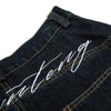Double Layer Dye Denim Shorts