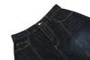Double Layer Dye Denim Shorts