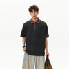 Off-Duty Plaid Bright-Days Half-Zip Sport-Collar T-Shirt