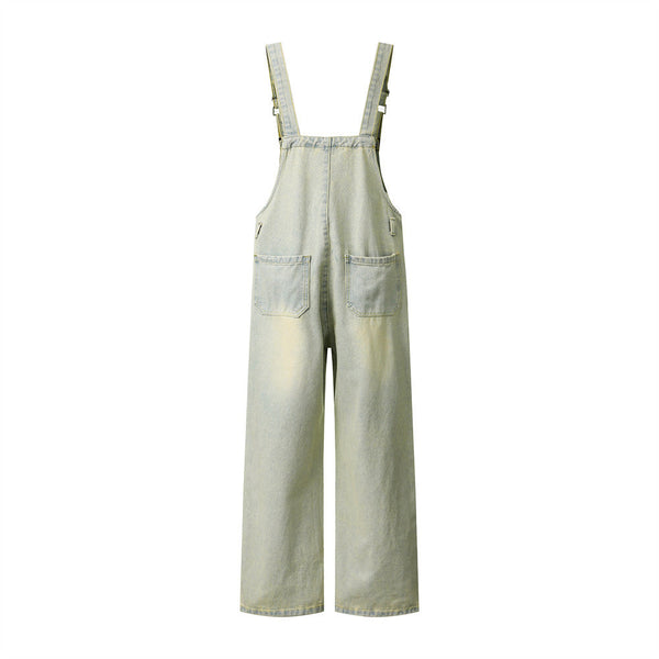 Bear Stitch Denim Overalls alternatif görünüm