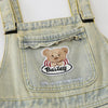 Bear Stitch Denim Overalls