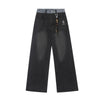 Colorful Stitched Classic Leg Denim