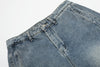 Pintuck White Classic Relaxed Field Denim