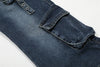 İspanyol Paça Jean Pantolon, önden görünüm — Navra Wear