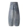 Paint Splash Wide Denim Trousers