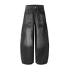 Paint Splash Wide Denim Trousers