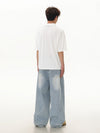 Mono-Color Color European Collar-Knit T-Shirt