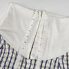 Diamond Grid Pleat Wide-Leg