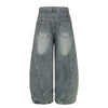 2000s Heritage Mosaic Wild Print Bell Leg Denim