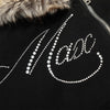 Boxy Fur Trim Zip Hoodie