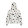 Creature Print Zip Hood Sweatshirt